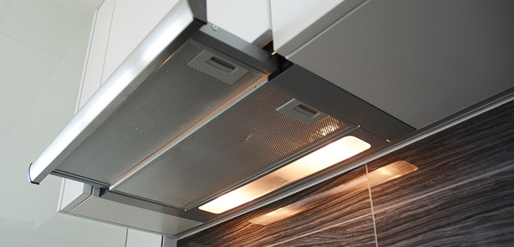 Integrated cooker hoods