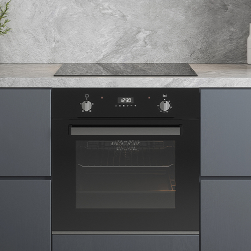 integrated oven installed under a counter