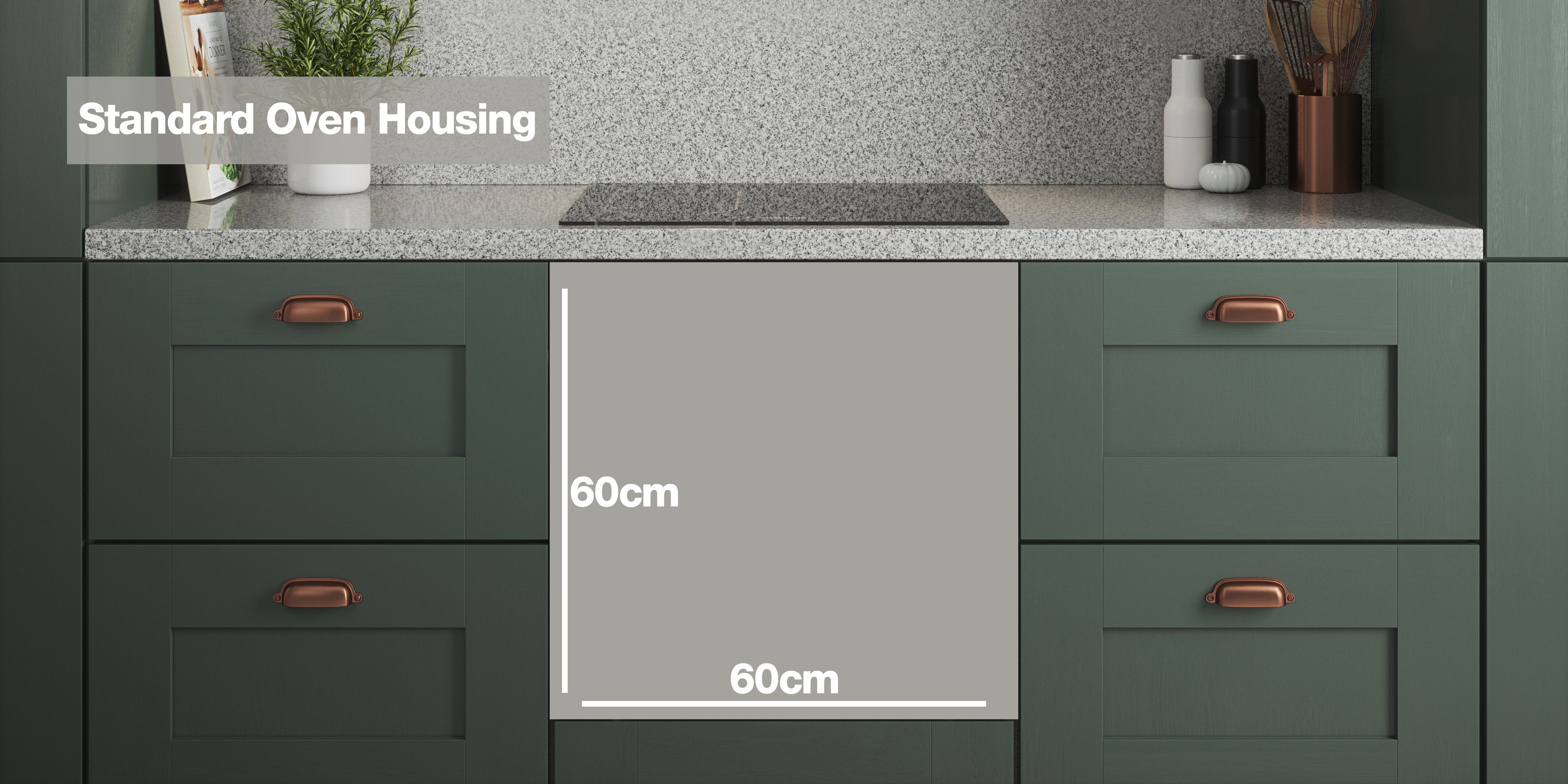 standard oven housing dimensions