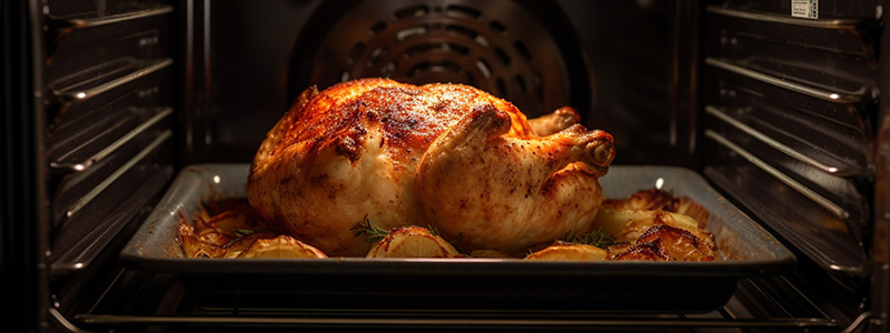 What oven function should I use to cook a chicken
